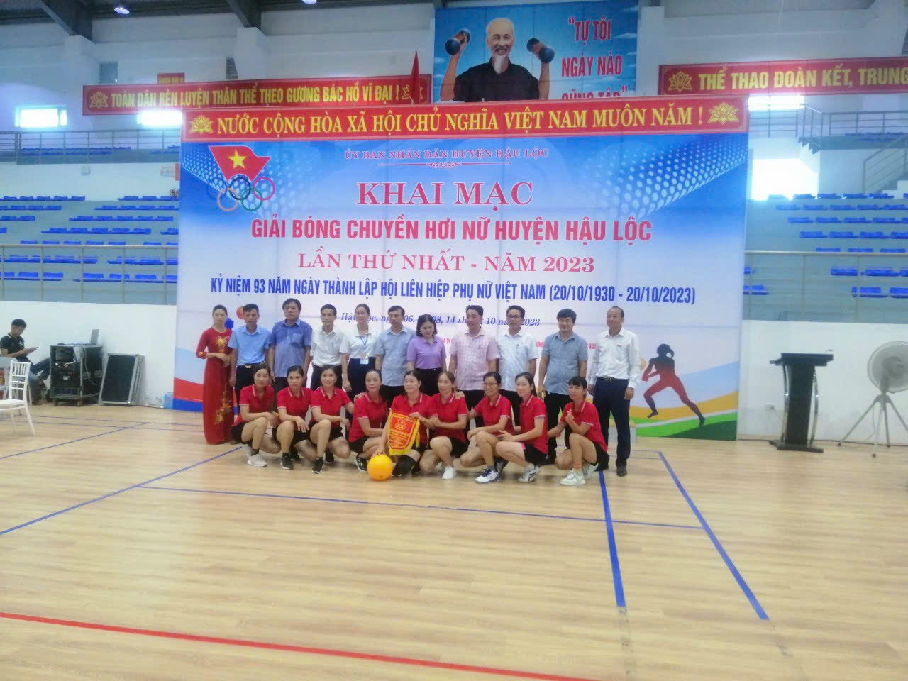 Xã Đại Lộc tham gia  giải bóng chuyền hơi nữ năm 2023