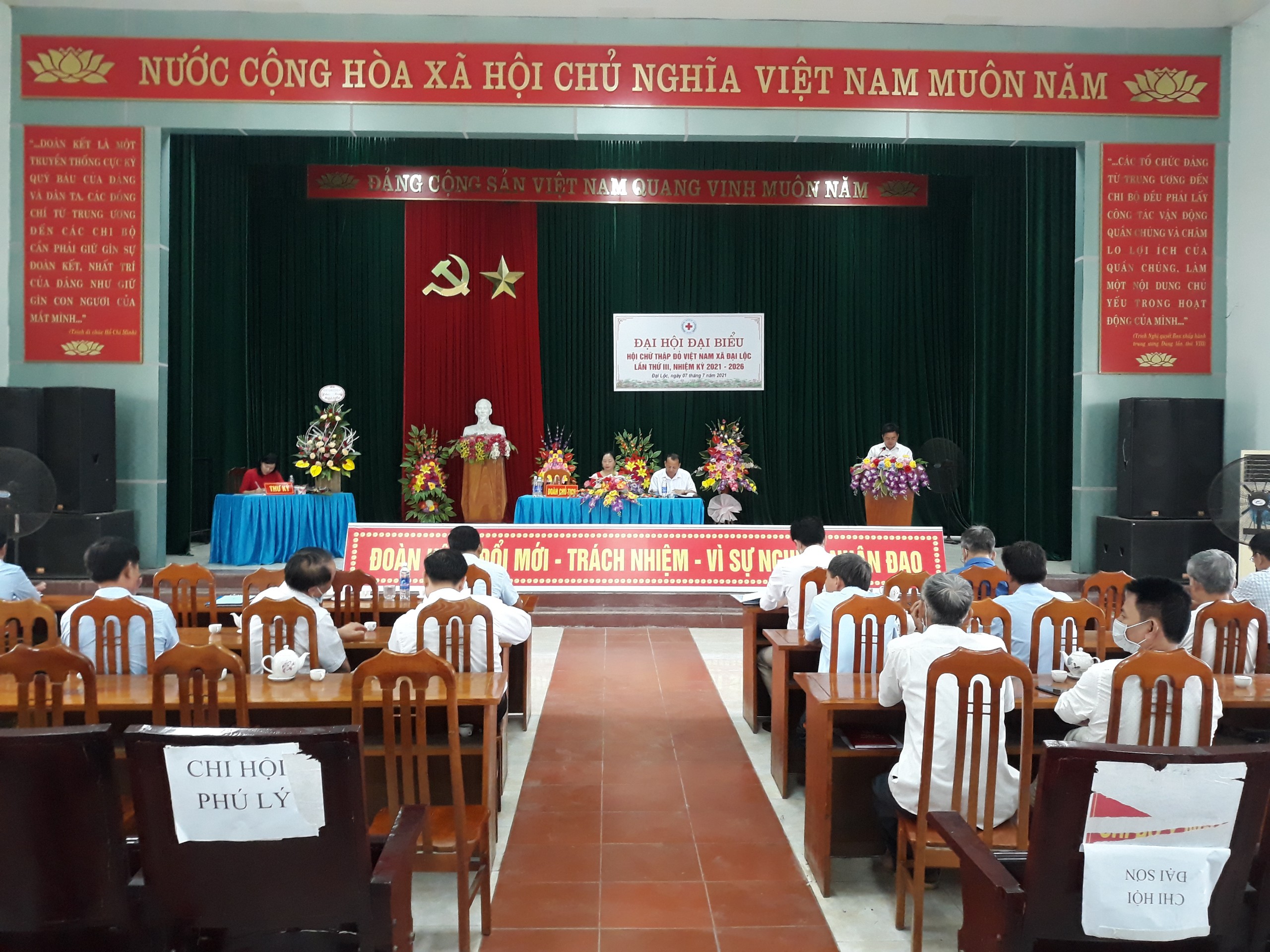 Hội chữ thập đỏ xã Đại Lộc đại hội đại biểu lần thứ III, nhiệm kỳ 2021 - 2026
